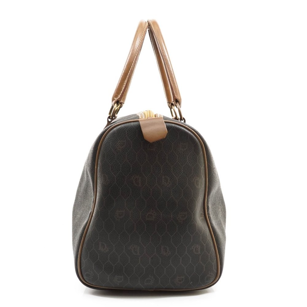 Vintage Christian Dior Hand Bag Pvc Dark #15989C12 - Picture 6 of 14